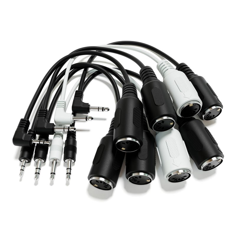 ExcelValley - Female DIN MIDI Adapter Breakout Conversion Cable - Mini/Micro Jack [Straight | A-2.5mm] - Image 5